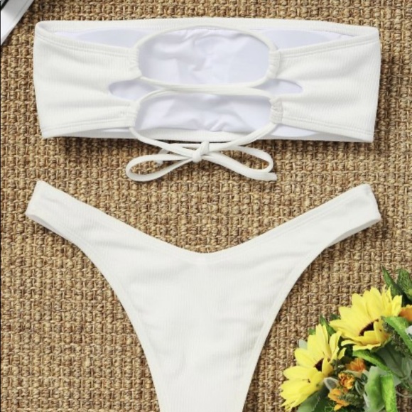 Zaful bandeau bikini NWOT - Picture 2 of 4